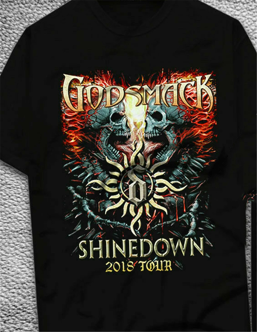 Новинка Godsmack shinedawn Тур даты 2019 Мужская черная футболка Размер S 2Xl новейший новый