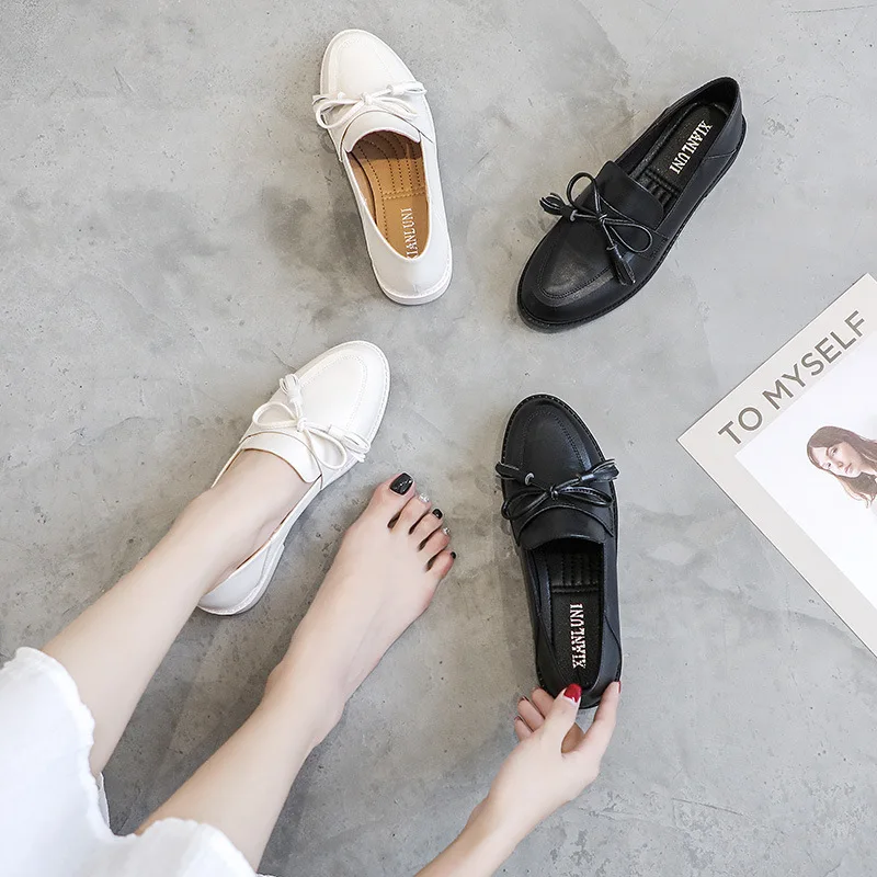

NAKKESHMEN-2020 Autumn New Retro British Shoes Women's Large Size 43-41 Korean-Style All-match Loafers