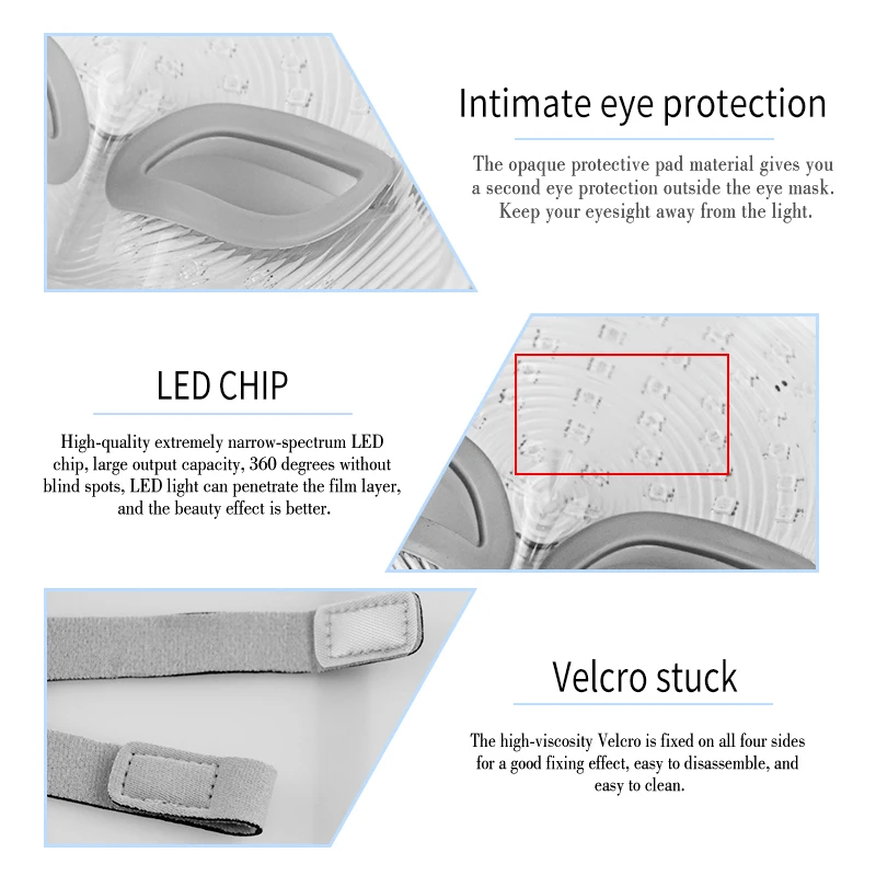 7 цветов Светодиодная маска для лица с омоложением кожи уход за лицом лечение
