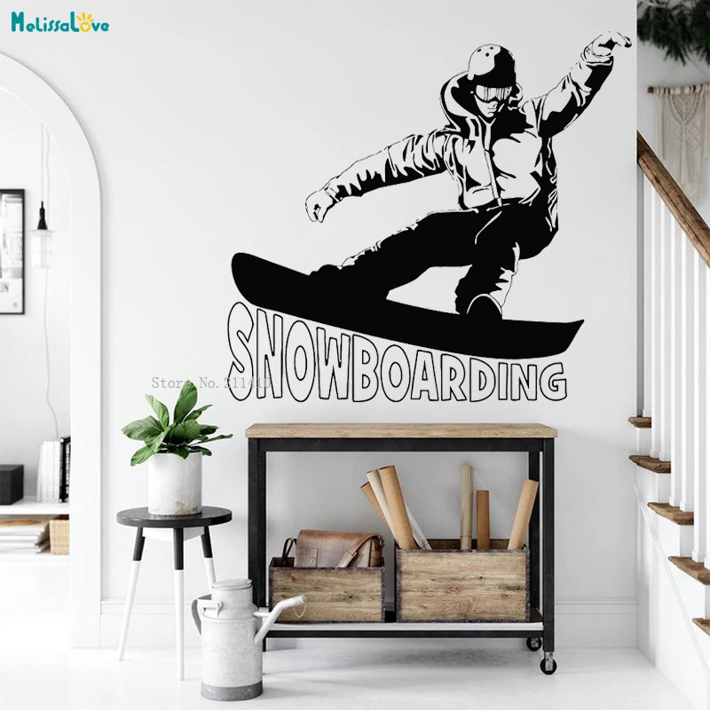 Ing Handsome Pose Wall Sticker Home Decor Living Room Extreme Sports Young Man Tricks Activity Vinyl Poster Yt3949