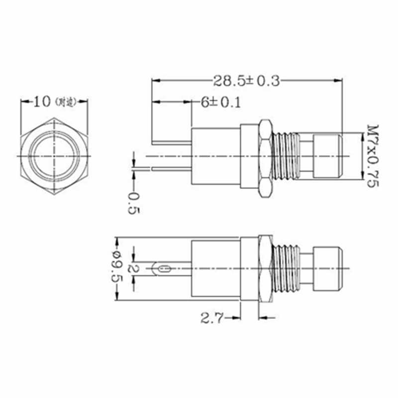 PB05A PBS-110 Self-Locking SPST Normally Open Mini Push Switch Opening 7MM Small Button With Gold-plated ON-OFF 3A 250V AC |