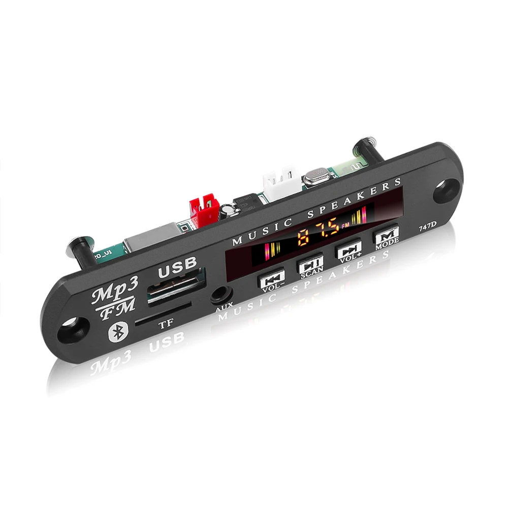 Беспроводной Bluetooth 5 0 MP3 WMA декодер плата в 12 В автомобильное аудио USB TF FM радио