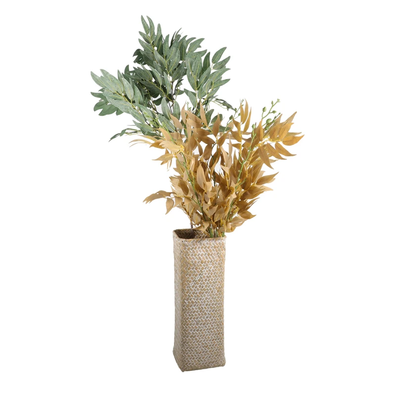 Искусственный шелк цветок Ивовый лист имитация домашние декоративные растения