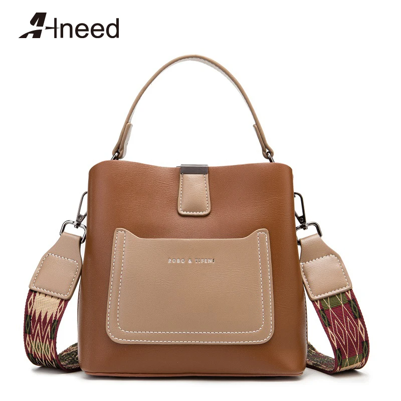 

ALNEED Purses and Handbags Luxury Designer Bucket Shoulder Bag Fashionable Cross Body Bag High Quality Zipper & HaspTote Bag