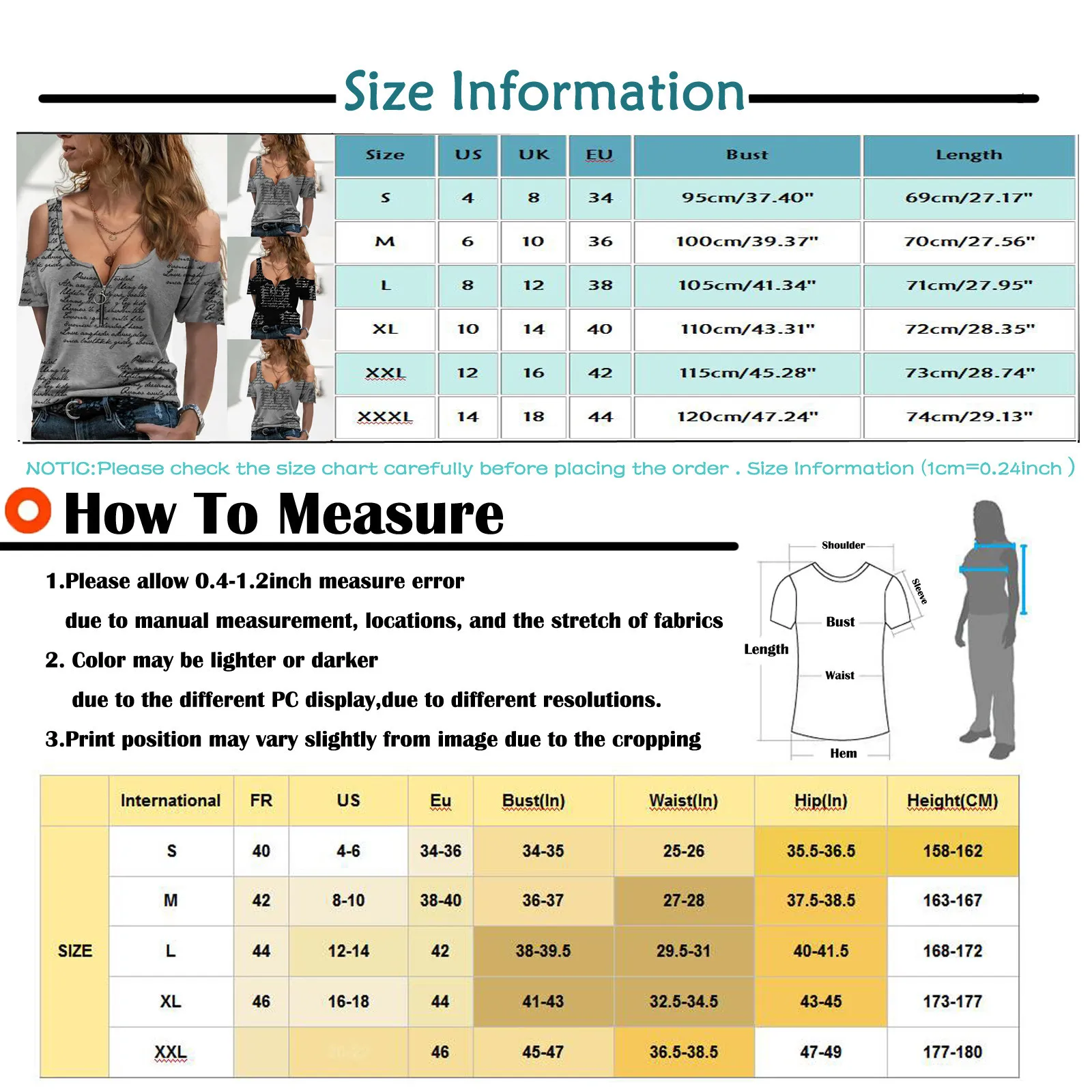 

40# Vintage Off Shoulder Letter Print Blouses Women Zipper Short Sleeve V-neck Shirt Blouse For Women Blouses Et Chemises Tops