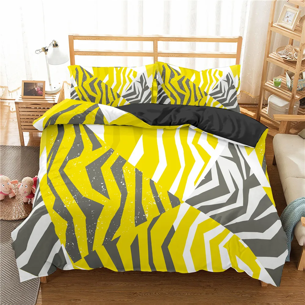 Homesky Роскошные комплекты постельного белья с леопардовым принтом пододеяльник