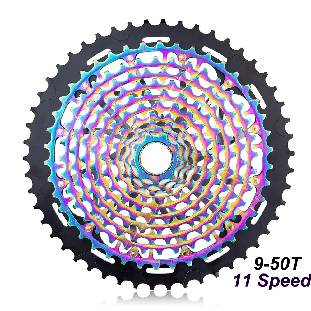 XD 11S 9-50T ULT Ultimate MTB 11 S 9-50T лет Радуга кассета 11 скоростей XD кассета полная сталь прочный Сверхлегкий горный велосипедный маховик звездочка - Цвет: XD 11S 9-50T ULT