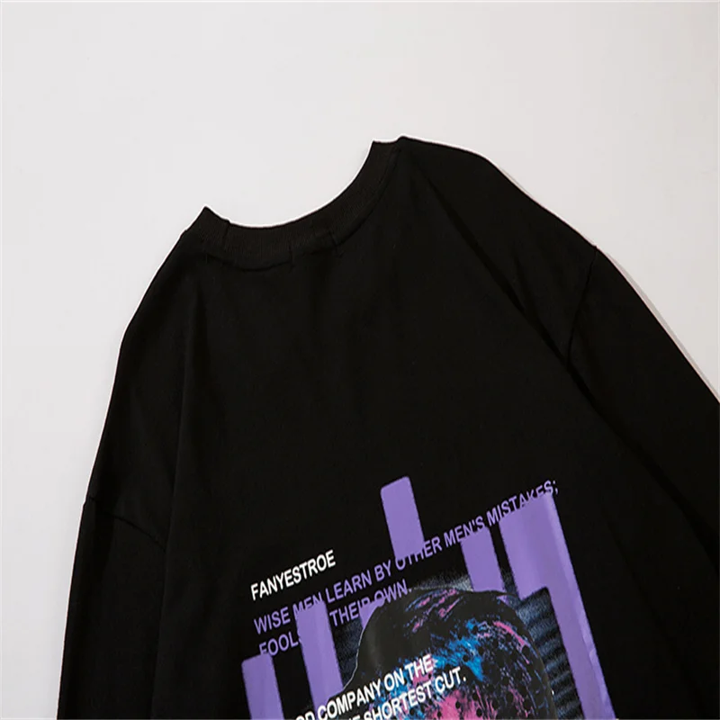 

Painting Printed Hoodies Men's 2021 Autumn Winter Fleece Sweatshirts Hip Hop Casual Cotton Pullover Skateboard Hoodie