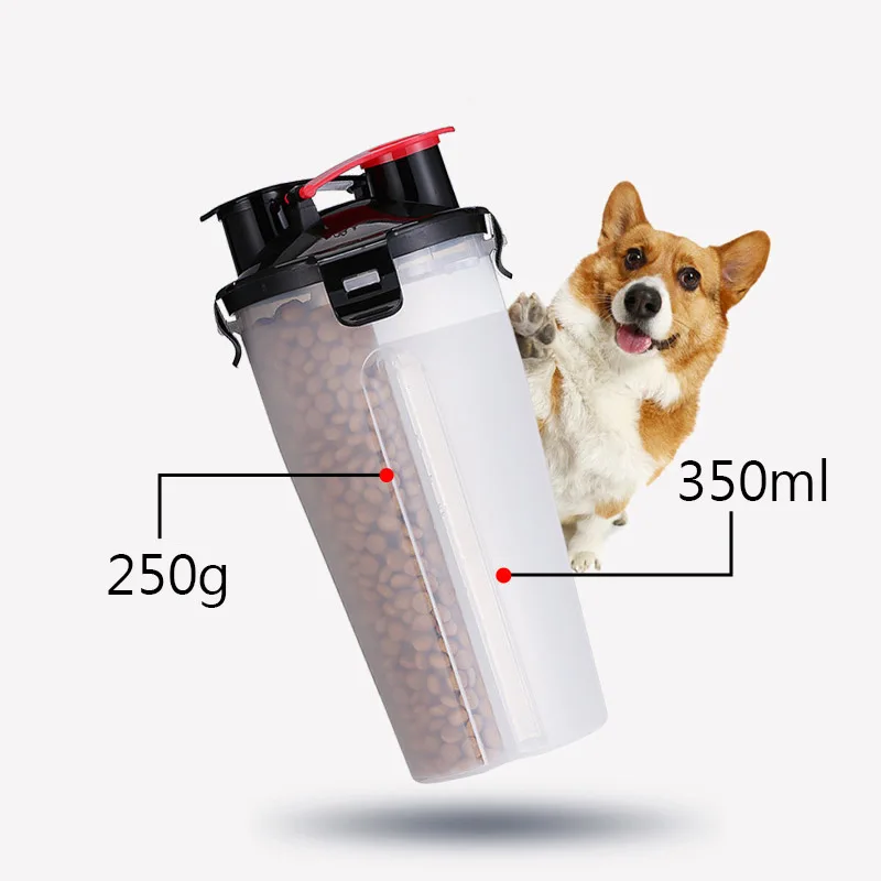 2019 креативный Портативный 2 в 1 контейнер для воды домашних животных с складная