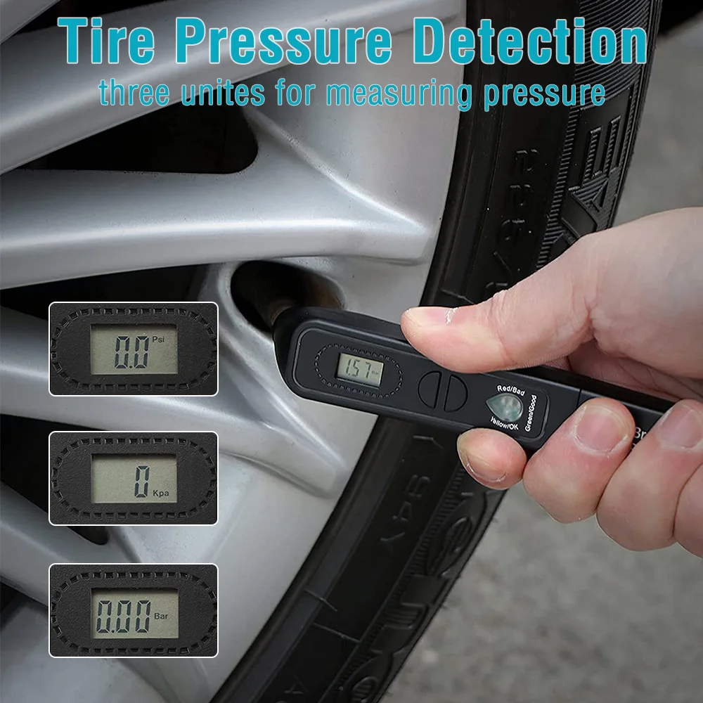 Тестер тормозной жидкости 2 в 1 тестер давления шинах цифровой инструмент для