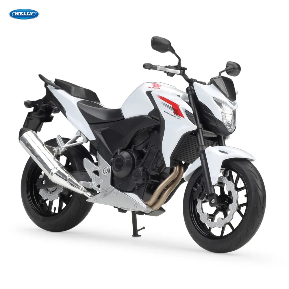 Модель мотоцикла WELLY 1:10 Honda CB500 из сплава под давлением игрушка для детей подарок