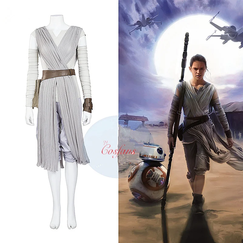 Звездные войны The Force Awakens Rey карнавальный костюм выполненный на заказ полный