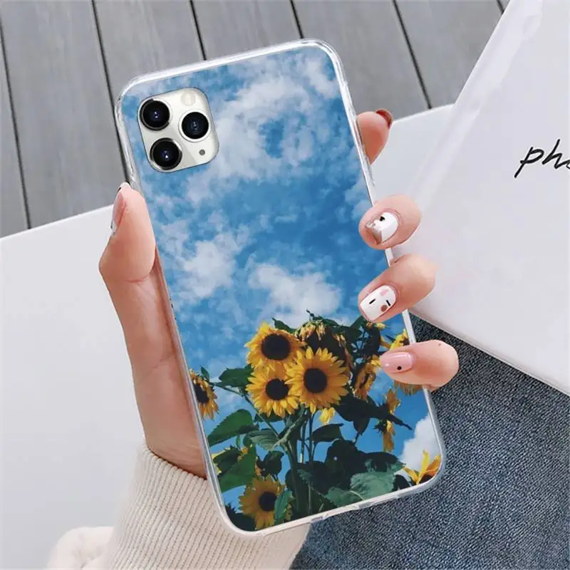 

sunflower Phone Case For iphone 12 5 5s 5c se 6 6s 7 8 plus x xs xr 11 pro max mini