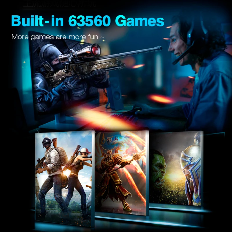 Retro Video Game Consoles Super Console X Mini PC Box Win 10 Pro Game Emulators For PS3PS2WIIPSPSEGA Saturn With 63560 Games