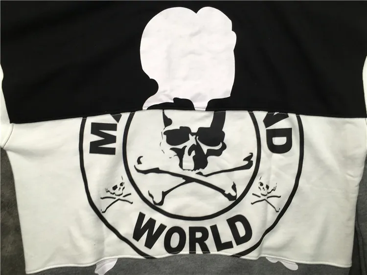 Толстовка мужская с капюшоном толстовка рисунком черепа и надписью Mastermind