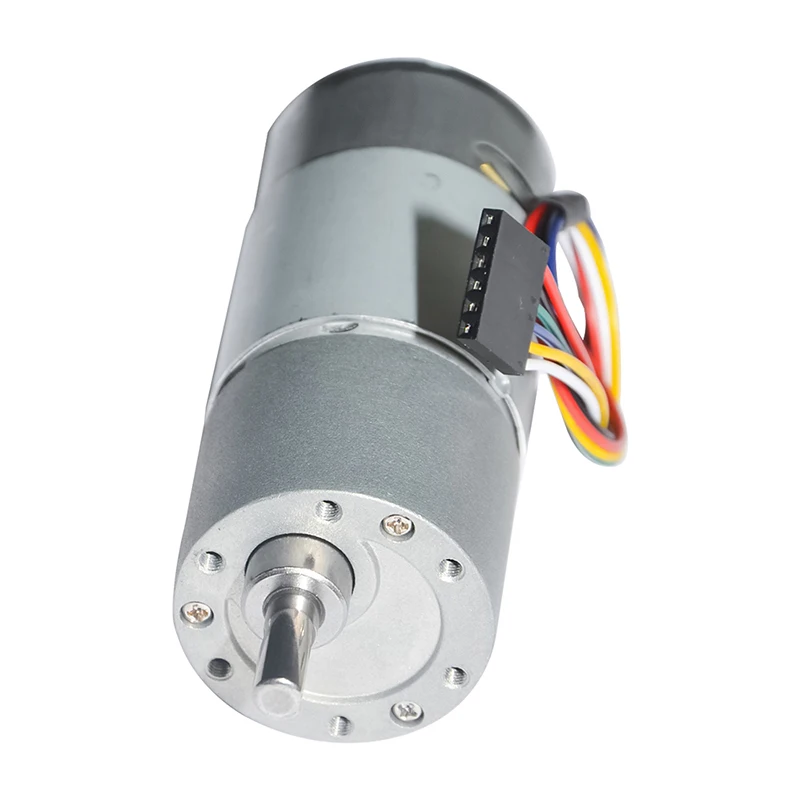 

DC Straight Gear Reducer Motor with Hall Encoder Metal Positive and Reverse High Torque Low Speed 555 Motor