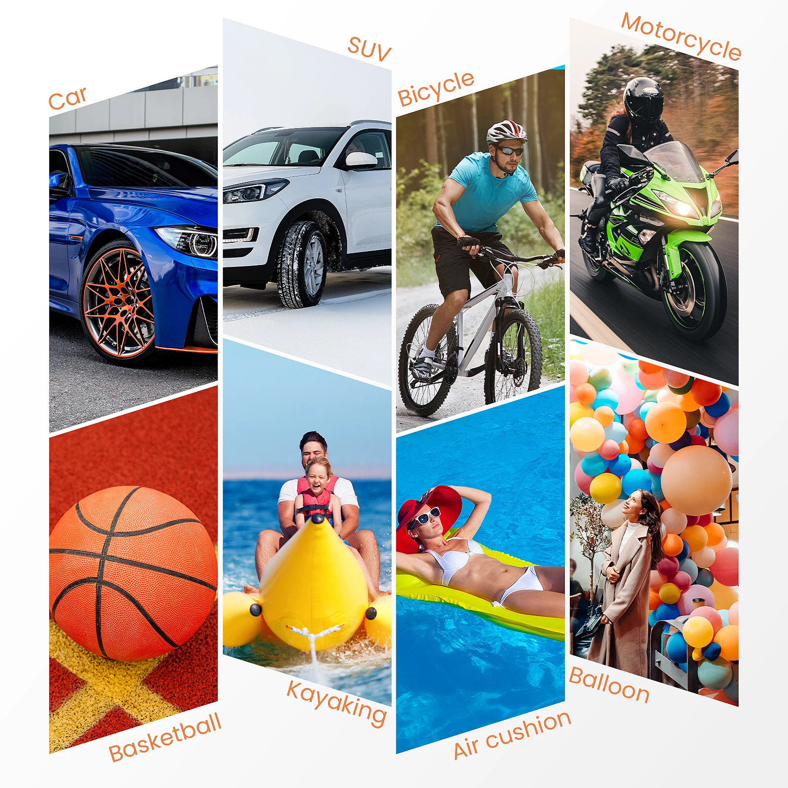 Lukcase Electric Bicycle Air Pump Car Tyre Inflator Portable 150PSI Compressor Bike Pump for Motorcycle Balls Tire Inflatable