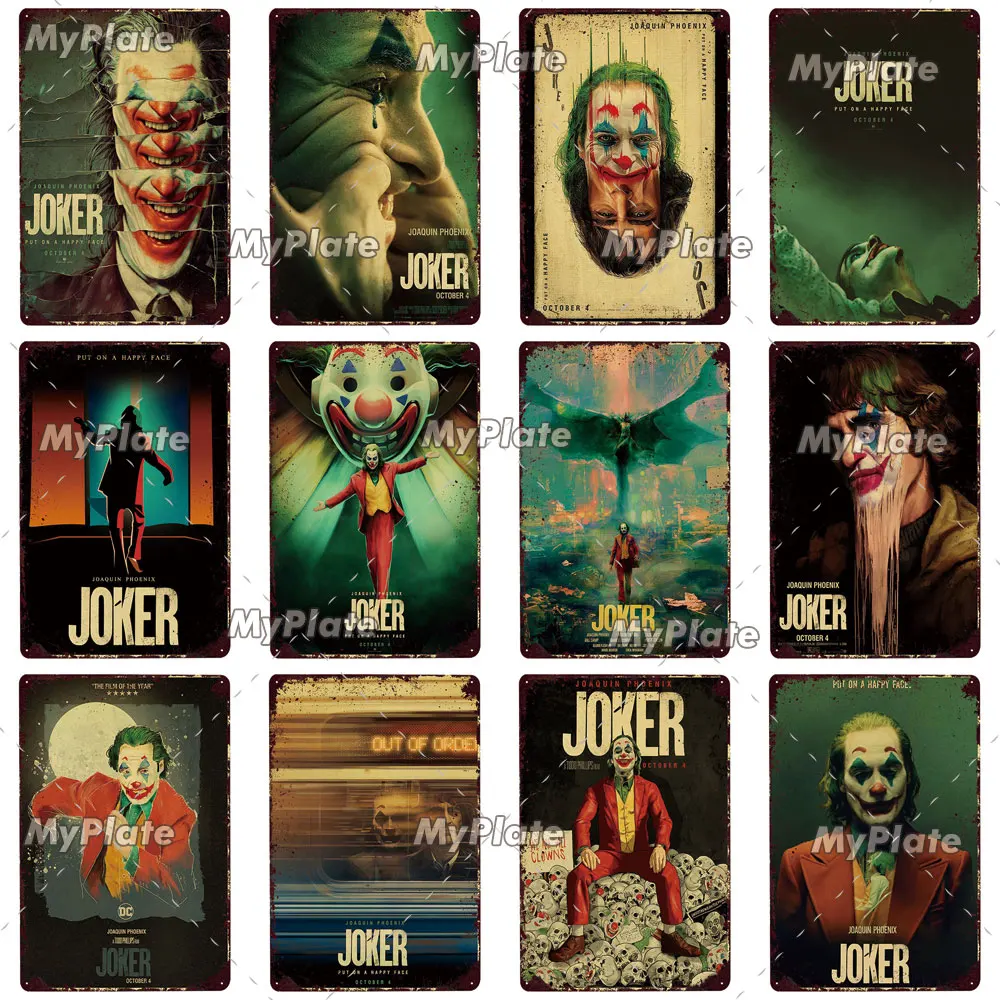 В стиле Джокер металлический знак Винтаж Оловянная табличка для кафе