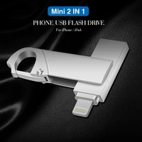 key usb flash drive pendrive for iphone 66s6plus77plus8x usbotglightning 2in1 pen drive for ios external storage devices