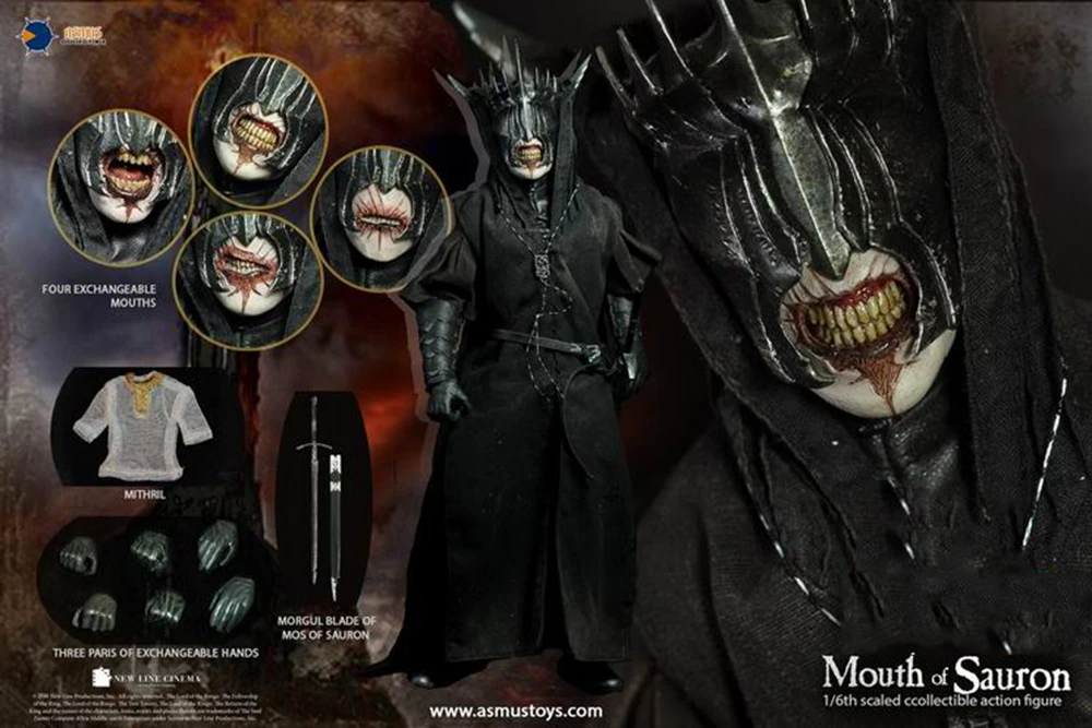 В наличии LOTR009S колец рот Саурона 1/6 Коллекционная Фигурка солдата полный набор
