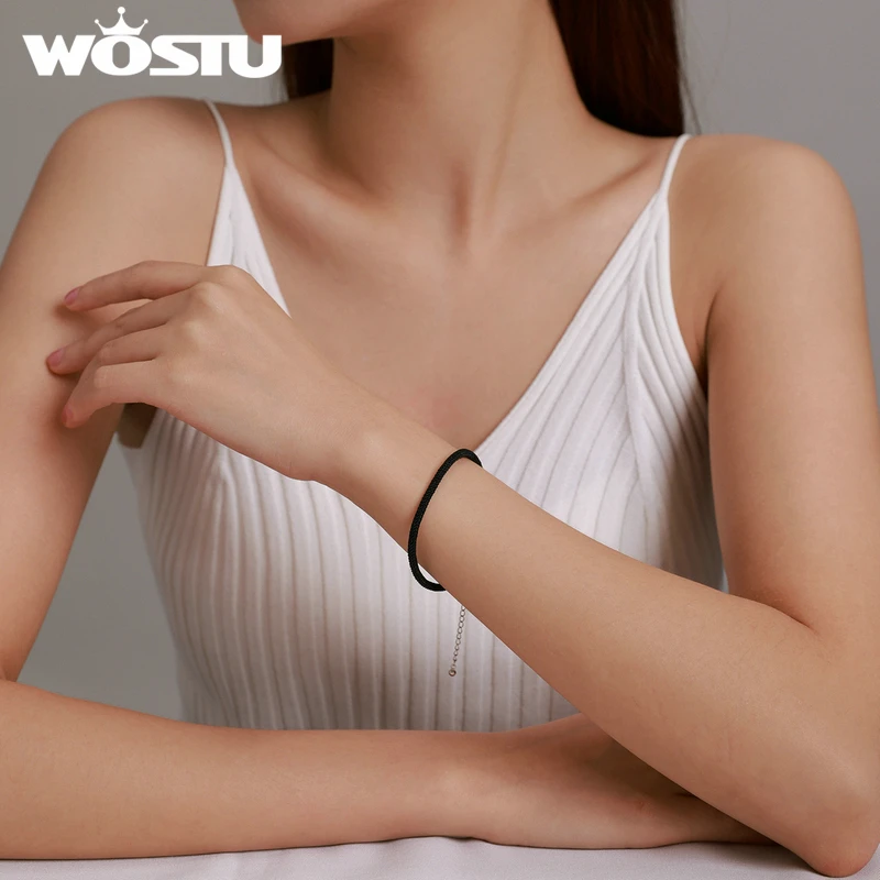 Женский и мужской браслет из серебра 100% пробы черный/серый/белый цвета |