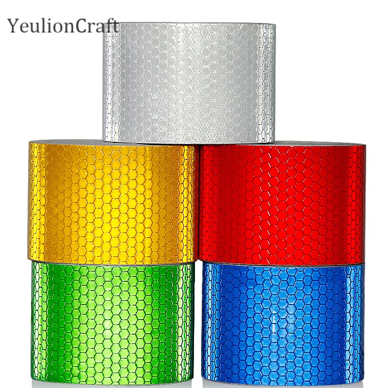 Голографическая Радужная светоотражающая лента Chzimade 5cmX10M самоклеящаяся для