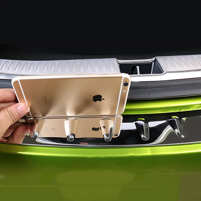 

CarManGo for Mercedes Benz C Class W205 2016-2019 Auto Car Rear Trunk Guard Plate Pedal Chrome Protect Cover Trim Sticker Frame