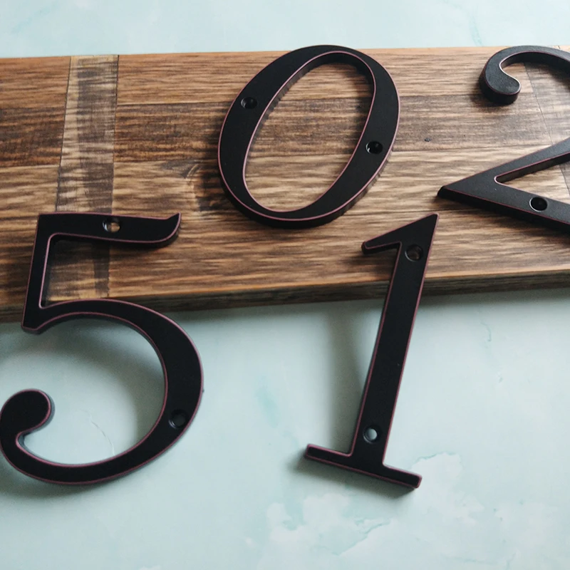 101 мм черный дом номер двери знак большой Huisnumer открытый адрес почтовый ящик