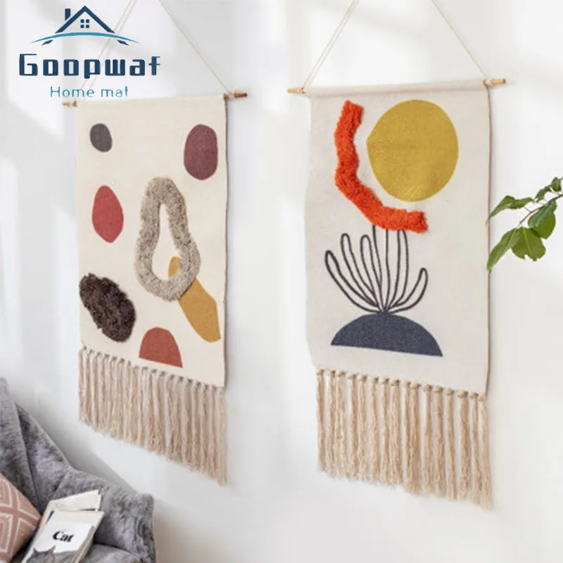 

Ручная работа, гобелен с кисточками, украшение, скандинавский счетчик, коробка, висячая картина, марокканская домашняя спальня, подвесная т...