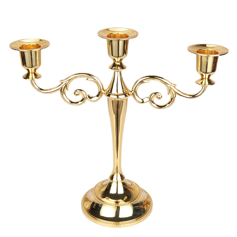 Antique Retro 3/5-Arm Candle Holder Metal Candlesticks Romantic Dinner Holders Table Decor Wedding Home Decoration | Дом и сад
