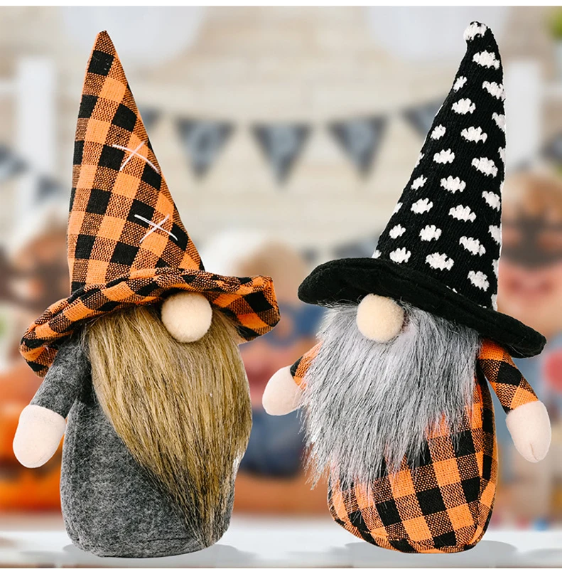 

Faceless doll For Halloween Home Decoration Beard doll Halloween Decorative For Bedroom Desktop kids Gift toys Ornament Prop