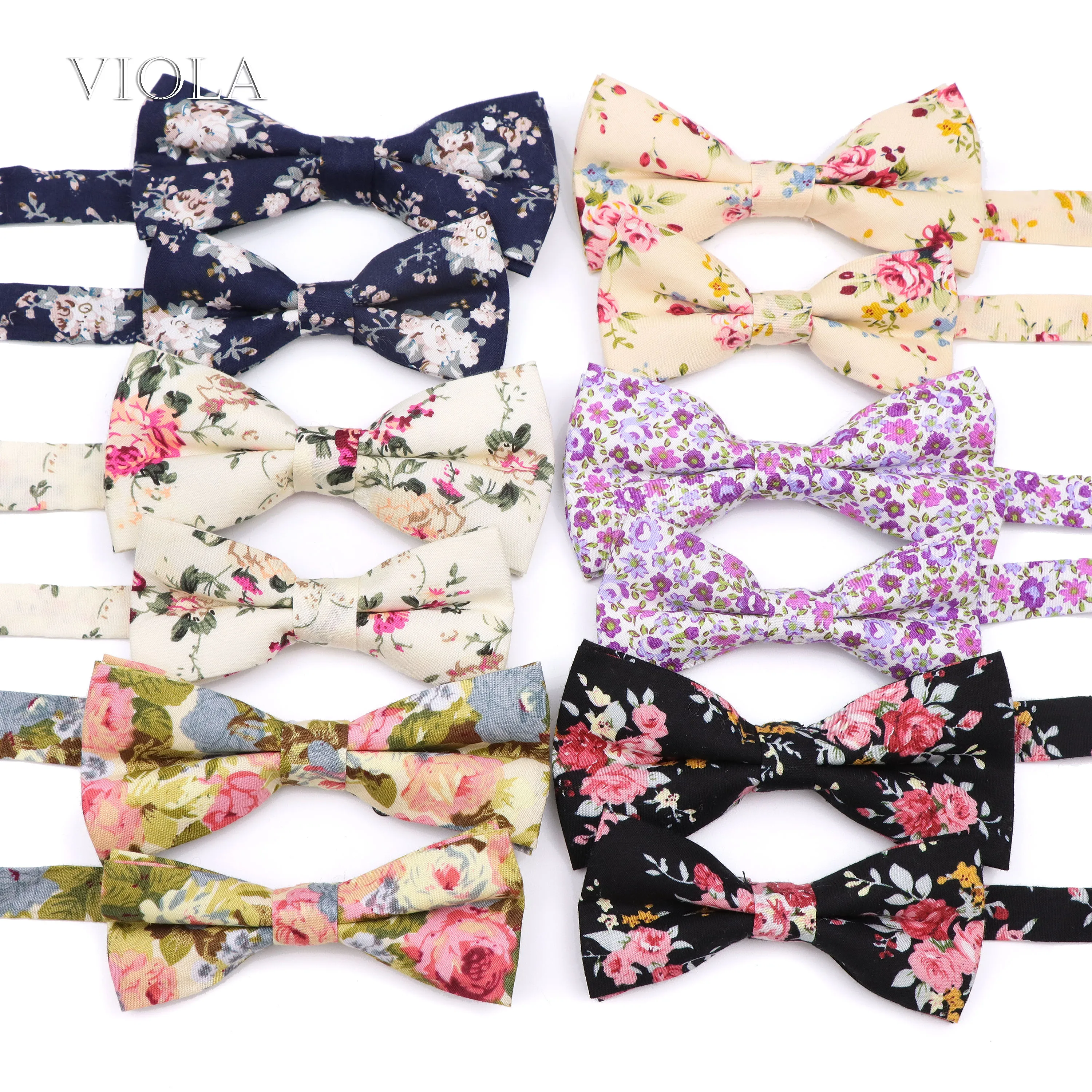 100% Cotton Floral Parent-Child Bowtie Sets Chic Men Women Kids Butterfly Beautiful Party Dinner Wedding Bow Tie Gift Accessory |