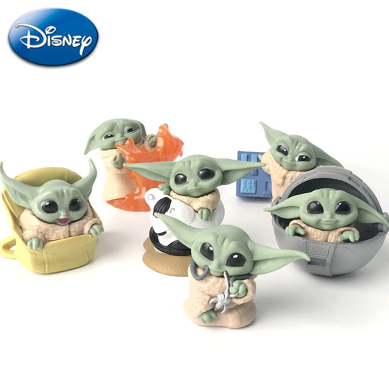 Disney для детей с рисунком звезд йода Набор фигурок ПВХ Q Posket милые фигурки аниме