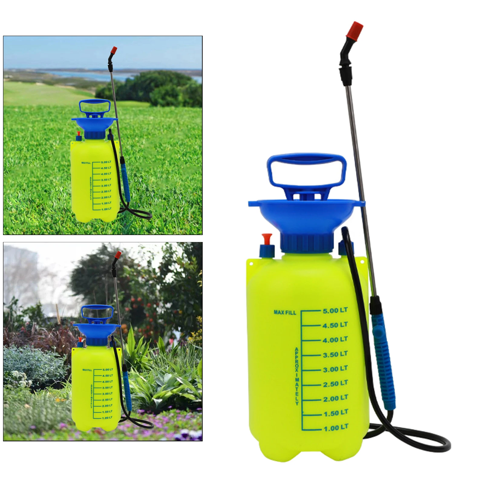 5L Manual Watering Bottle Can Sprayer Garden Outdoor Cleaning | Дом и сад