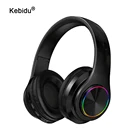 Наушники kebidu Bluetooth 5,0, беспроводная гарнитура 36H, складные игровые стереонаушники со светодиодной подсветкой и микрофоном для iphone, Xiaomi, ПК