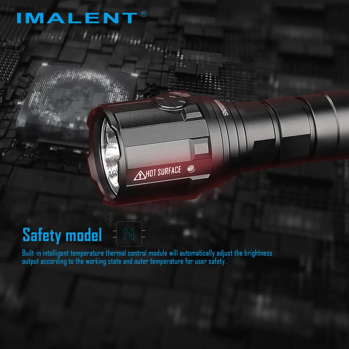Светодиодный фонарик IMALENT R30C для повседневного использования 9000 люмен Type-C USB