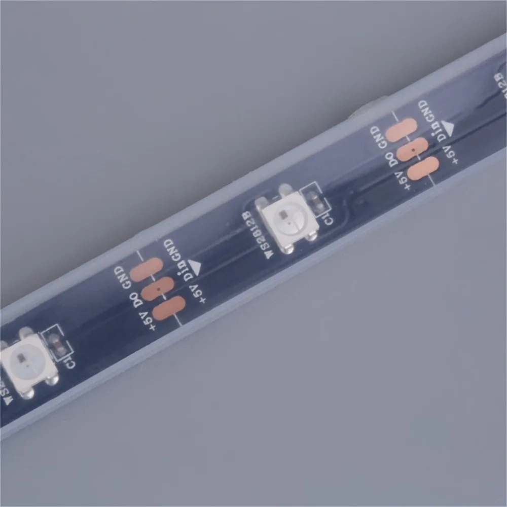 WS2812B 5050 RGB Светодиодная лента 1 м 30 светодиодный индивидуальный адресуемый светильник в полоску изысканно спроектированный прочный