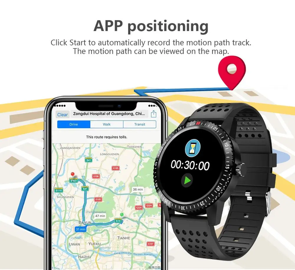 New T1 Smart Watch For Men IP67 Waterproof Fitness Bracelet | Электроника