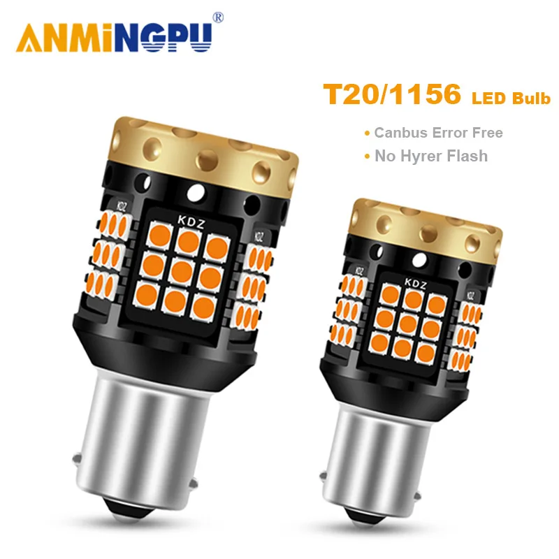 2 шт. светодиодные лампы для указателей поворота BA15S 1156 BAU15S PY21W 303SMD T20 W21W|Сигнальная
