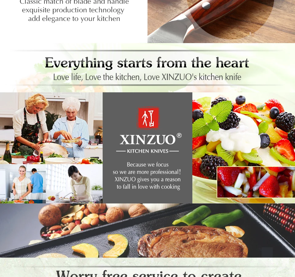 XINZUO 5 ''дюймовый нож Santoku 67 слоев Китай Дамасская сталь кухонные ножи Высокое качество барбекю нож с розовой деревянной ручкой