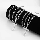 Модные ювелирные изделия, мужские ожерелья с подвеской в стиле панк из нержавеющей стали 316L, золотого и серебряного цвета, водонепроницаемые ожерелья, аксессуары