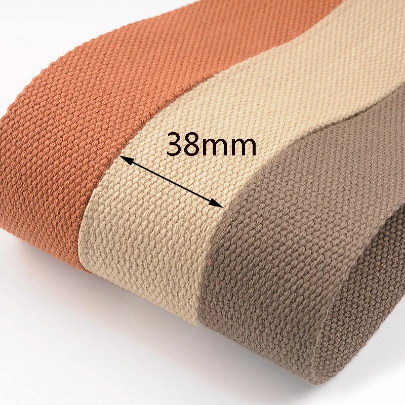 Полиэстеровые хлопковые стяжки 5 метров 38 мм ширина 2 мм|Тесьма| |