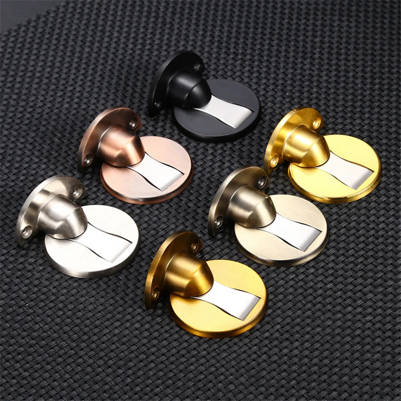 

Magnetic Door Stopper Punch-Free Invisible Zinc Alloy With Glue Magnetic Absorption Anti-collision Door Hardware Accessories