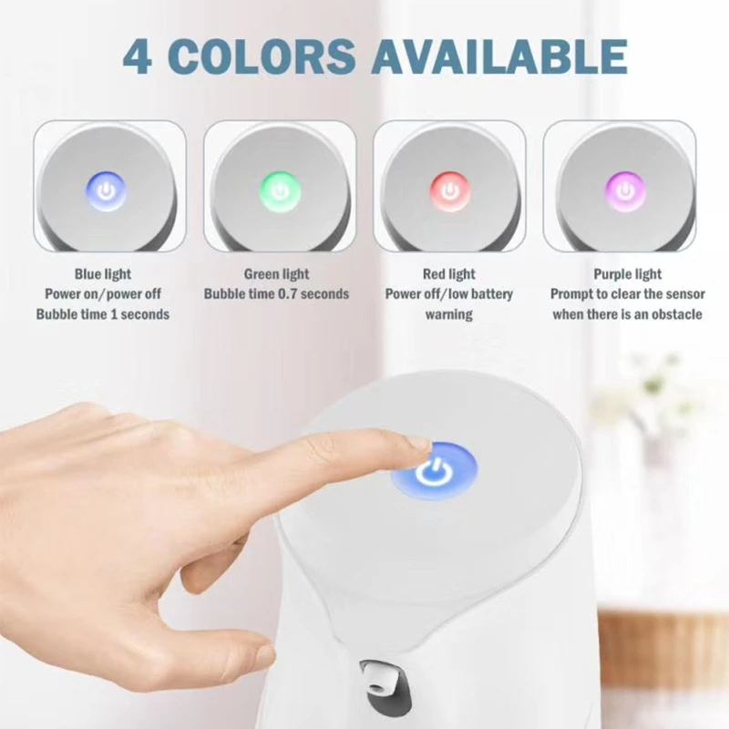 

Intelligent Automatic Induction Foam Soap Dispenser Infrared Sensor Touchless Hand Sanitizer Alcohol Sprayer for Bathroom M7DA