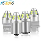 Светодиодные стоп-сигналы P21W 1156, BA15S, BAU15S, PY21W, T20 7440, 7443, W21W, W215W, автоматическая сигнальная лампа, T25, 3157, P27W, 10SMD, 3030 чипов, 1 шт.
