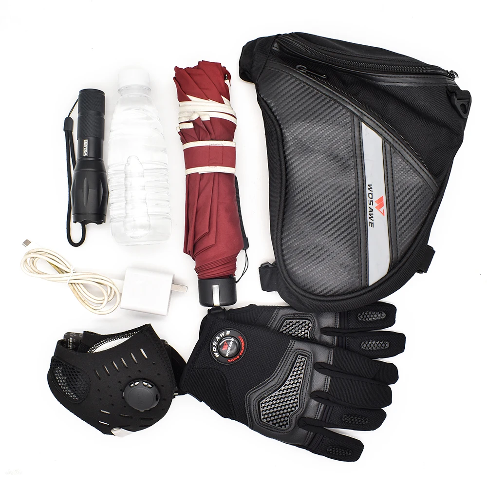 

WOSAWE Men Women's Drop Leg Bag Waterproof Waist Bag Cycling Riding Phone Key Case Travel Belt Bag Hip Bag Sports Fanny Pack