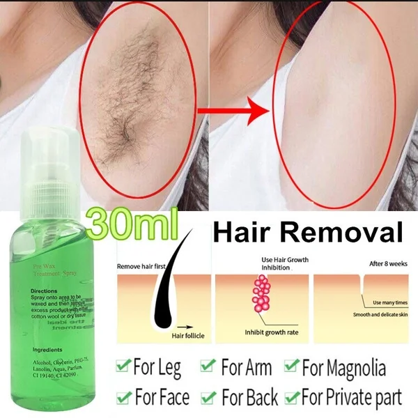 Спрей для гладкого удаления волос на теле спрей обработки воска до и после