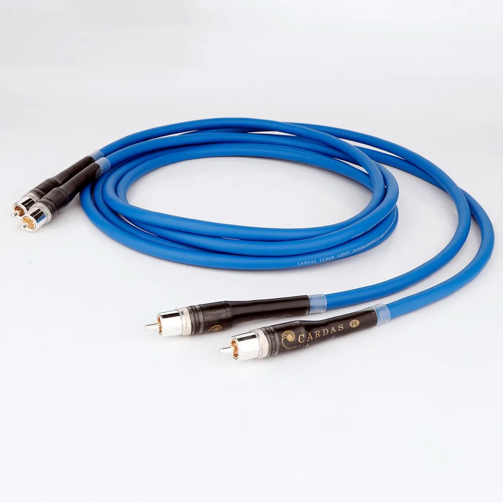 

HiFi CARDAS Clear Light RCA Interconnect Audio Cable with Cardas Silver Plated RCA Male Plug HIFI Audio RCA Cable