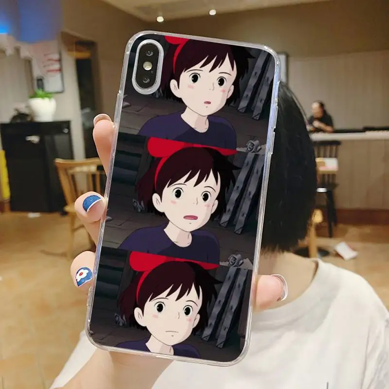 

Japan anime Kiki's Delivery Service Phone Case Transparent for iPhone 6 7 8 11 12 s mini pro X XS XR MAX Plus