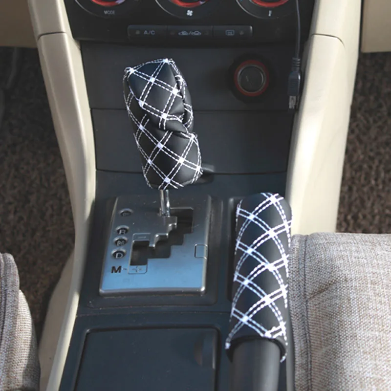 2-в-1 автомобильный Рычаг Переключения Крышка для стояночного тормоза крышка Mazda 2